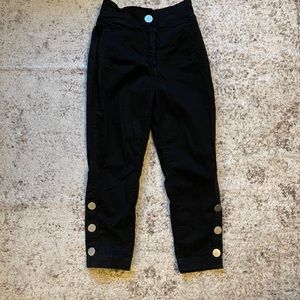 Zara black denim pants, relaxed fit